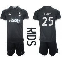 Dres Juventus Adrien Rabiot #25 Rezervni za djecu 2023-24 Kratak Rukav (+ kratke hlače)